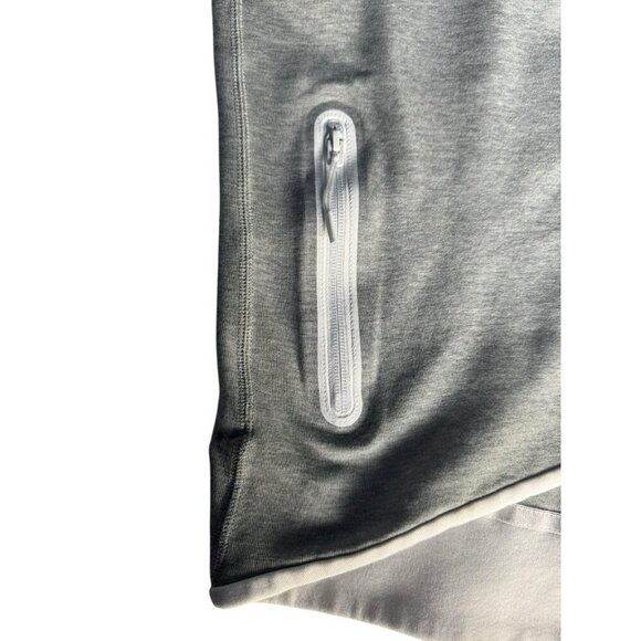 Nike USA Tech Fleece Windrunner Asym Full Zip Hoodie Woman's Sz XL Heather Grey - Picture 8 of 13